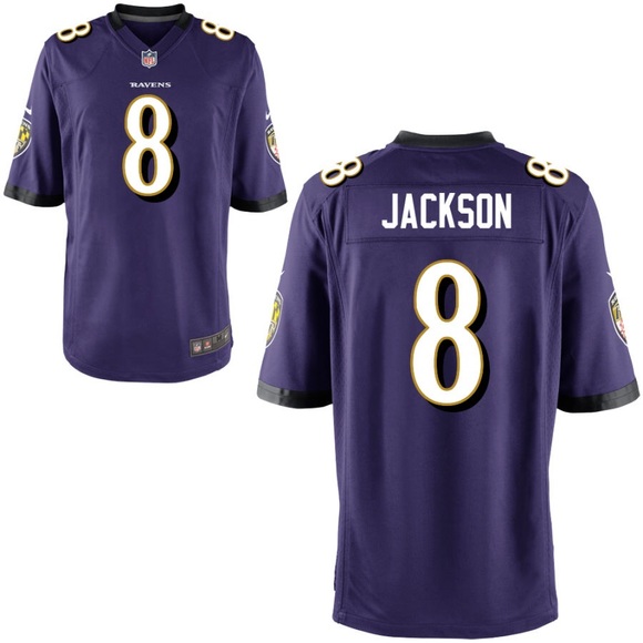 lamar jackson youth medium jersey